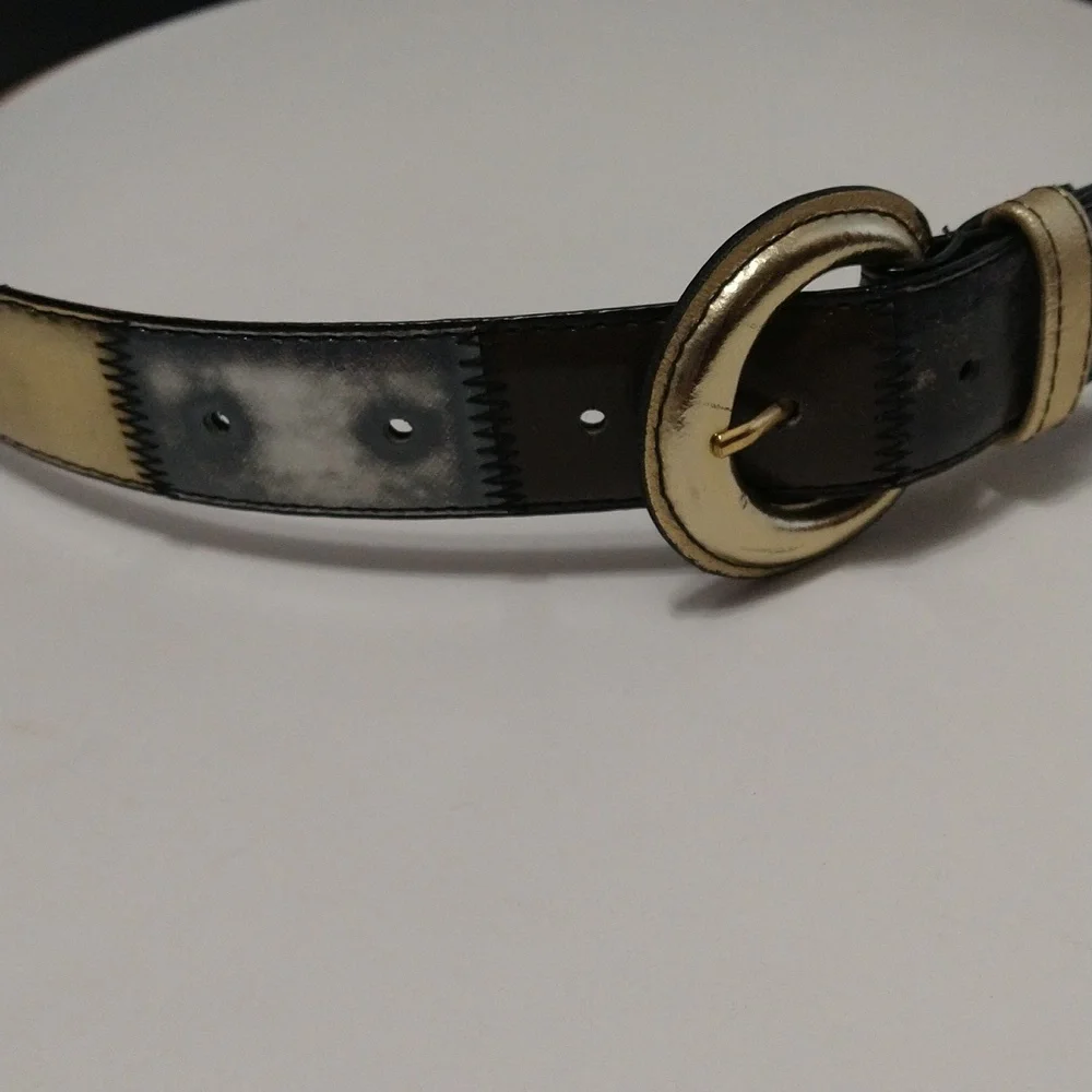Women's Color Block Multi Color Belt Size M/L #1142